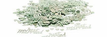 Partyrama BAG OF SILVER JUST MARRIED TABLE CONFETTI 14G