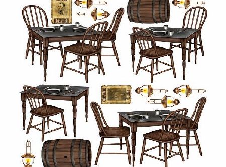 Partyrama Beistle 52042 Saloon Table Props
