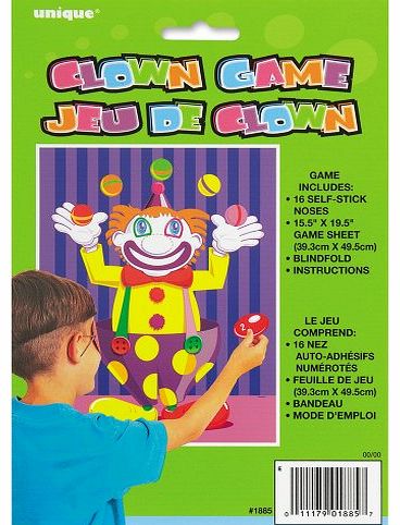 Partyrama Party Game - Stick the Nose on the Clown