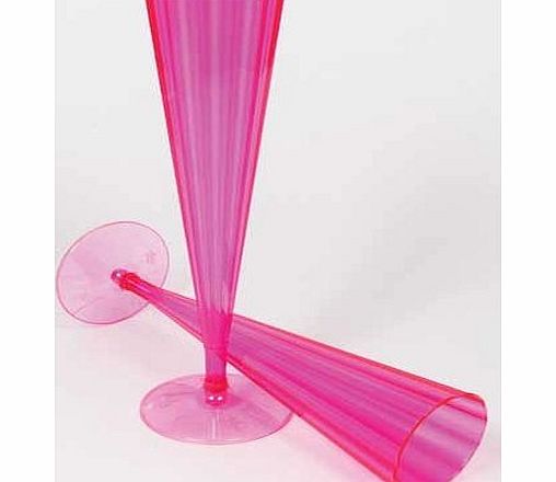 Partyrama Pink Champagne Flutes 5 Oz - Pack of 20