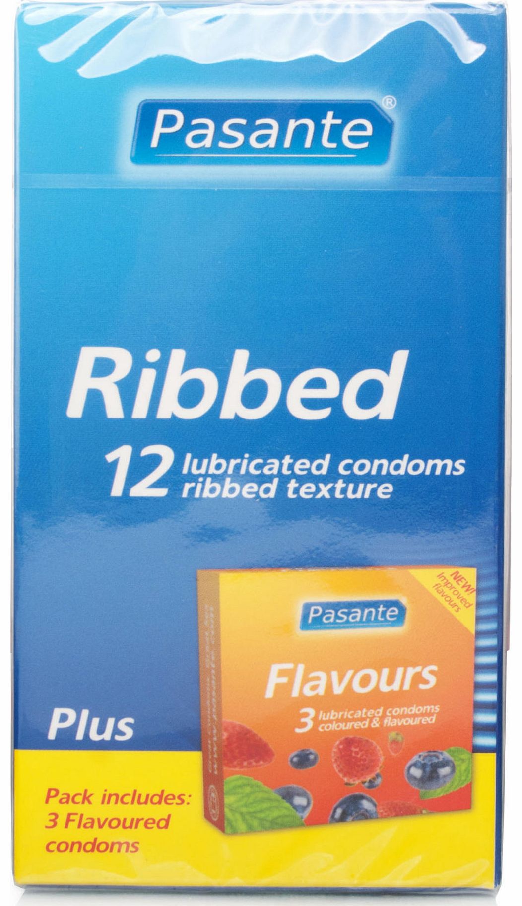 Pasante Ribbed Condoms