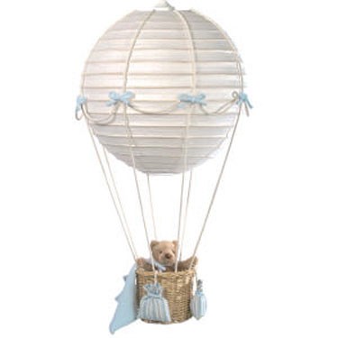 Blue Teddy Bear Balloon Ceiling Light