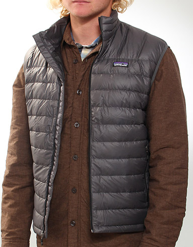 Down Sweater Vest Gilet - Forge Grey