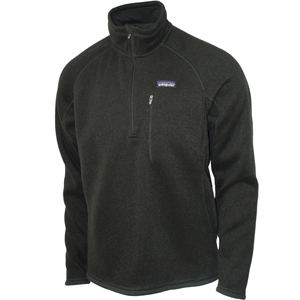 Patagonia Mens Mens Patagonia Better 1/4 Zip Fleece. Black