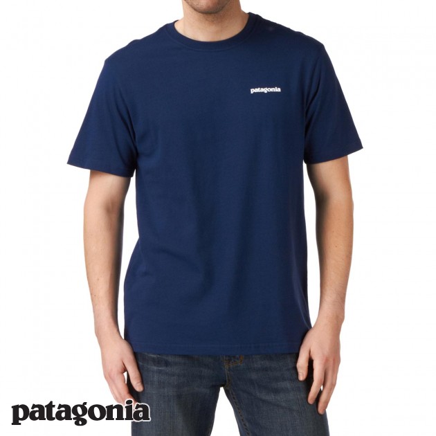 Mens Patagonia P-6 T-Shirt - Classic Navy