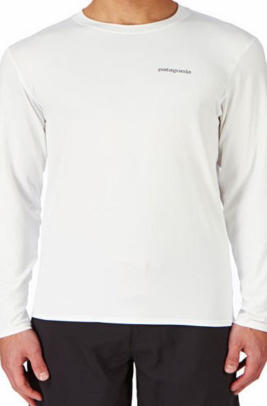 Patagonia Mens Patagonia R0 Long Sleeve Surf Tee - White