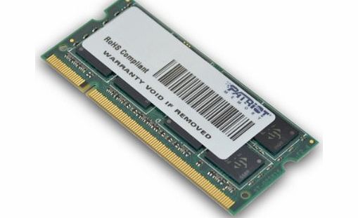 Patriot PSD22G8002S Signature DDR2 2GB (CL6 PC2-6400, 800MHz SODIMM Laptop Memory)