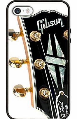 pattayamart Case Cover Guitar Musical for Iphone 4/4s GI15 Border Rubber Silicone Case Black@pattayamart