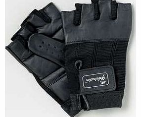 Patterson Medical Large Size One Pair Black Leather Wheelchair Gloves