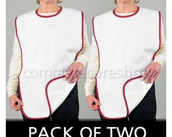 Patterson Medical Terry Reversible Bibs, Pair