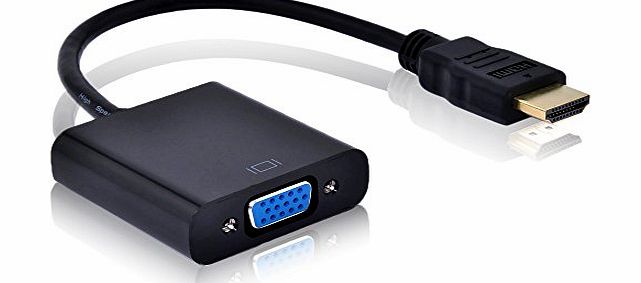 Patuoxun 1080P HDMI TO VGA Cable Adapter for PC Laptop Power-Free, MHL support