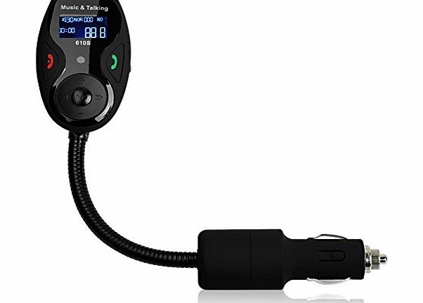 Bluetooth FM Transmitter Car Kit Handsfree With Mic MP3 Player LCD Display with USB Charger SD Card 