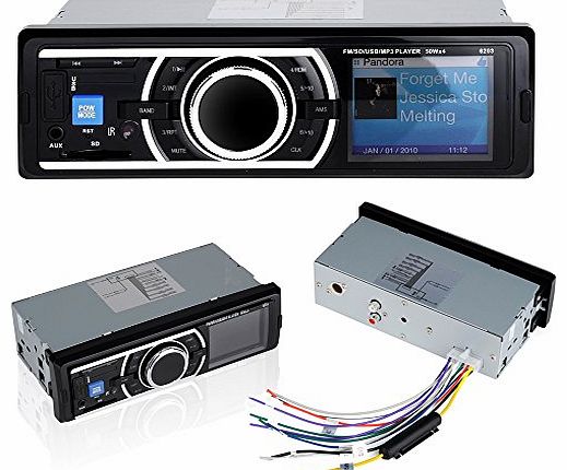 Patuoxun Car Audio Stereo AM/FM Radio Receiver with Mp3 Player & USB SD Input AUX Receiver