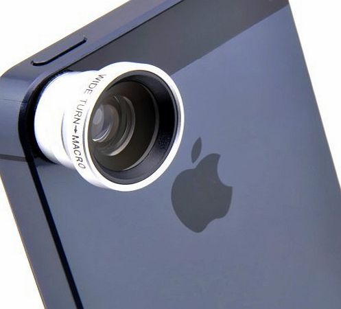 Patuoxun Silver Magnetic Macro Wide Angle Camera Lens for iPhone 5 5S 5C iPhone 4 4S 3G Galaxy S3 S4 Note 2 II