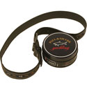 Paul & Shark Black Leather Belt With Flag Design