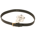 Paul & Shark Black Leather Belt