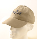 Paul & Shark Mens Beige with Large Shark Logo Cotton Cap