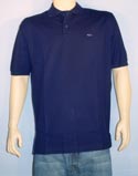 Mens Navy Cotton Short Sleeve Polo Shirt