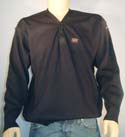 Mens Navy V Neck Sweater With 4 Buttons