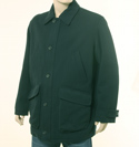 Mens Navy Wool 3/4 Length Jacket