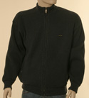 Mens Paul & Shark Dark Grey Full Zip Wool Fully Lined Sweater