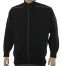 Navy Full Zip Pure New Wool Sweater