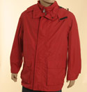 Paul & Shark Red Hooded Water Repellent Longer Length Lightweight Jacket