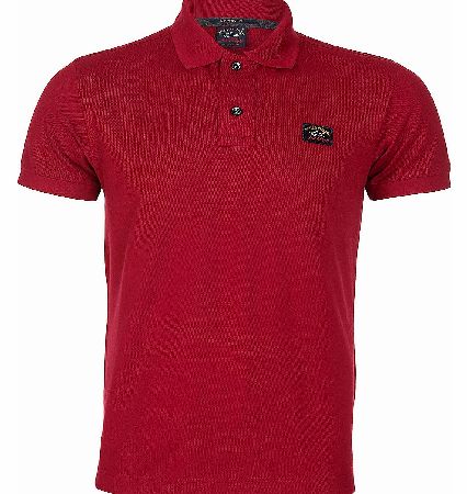 Red Shark Fit Piquet Logo Polo