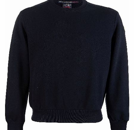 Sleeve Logo Navy Sweatshirt