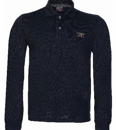 Slim Fit Long Sleeve Top Navy