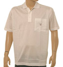 White Cotton Short Sleeve Polo Shirt