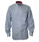 Paul and Shark Blue and White Stripe Long Sleeve