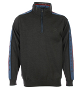 Paul and Shark Grey 1/4 Zip Sweater