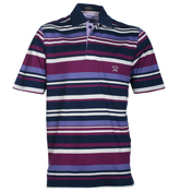 Paul and Shark Indigo, Purple, Mauve and White