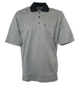 Paul and Shark Navy and White Stripe Polo Shirt