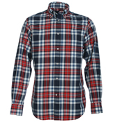 Paul and Shark Navy, Red and White Check Shirt