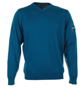 Paul and Shark Royal Blue V-Neck Sweater