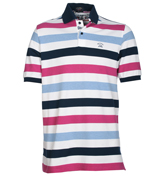 Paul and Shark White, Pink, Blue and Navy Stripe