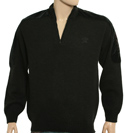 Paul and Shark Black Fleck 1/4 Zip Sweater