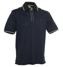 Paul and Shark Navy 1/4 Zip Polo Shirt