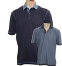 Paul and Shark Navy and Light Blue Reversible Pique Polo Shirt