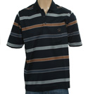 Paul and Shark Navy Stripe Polo Shirt