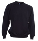 Paul and Shark Navy V Neck Wool Sweater