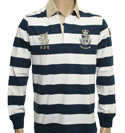 Paul and Shark White and Navy Stripe Polo Shirt