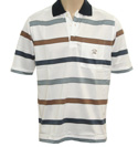 White Stripe Polo Shirt
