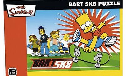 Simpsons 250 Piece Puzzle Bart SK8
