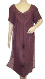 Paul Mitchell Tonal Short Sleeve Roman Lounge Dress heather Size 26