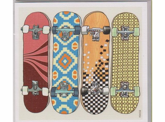 Decks amp; Trucks Skateboard Blank Greetings Card