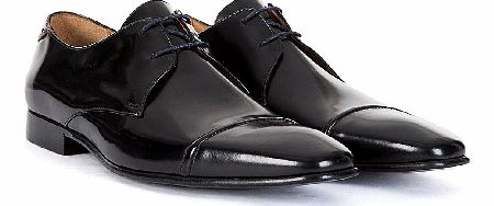 Paul Smith Black High-Shine Leather Robin Shoes