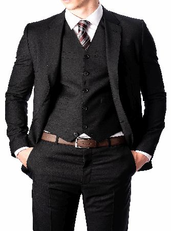 Paul Smith Black Tailored Gents Two Button Suit